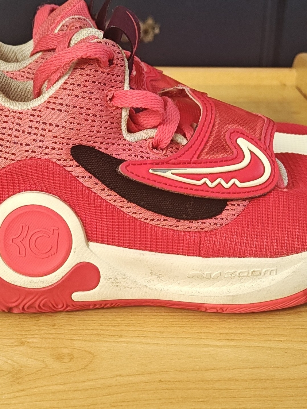 Nike KD Trey 5.5  X University Red Ember Glow Mesh Low Top Teen DD9538-601